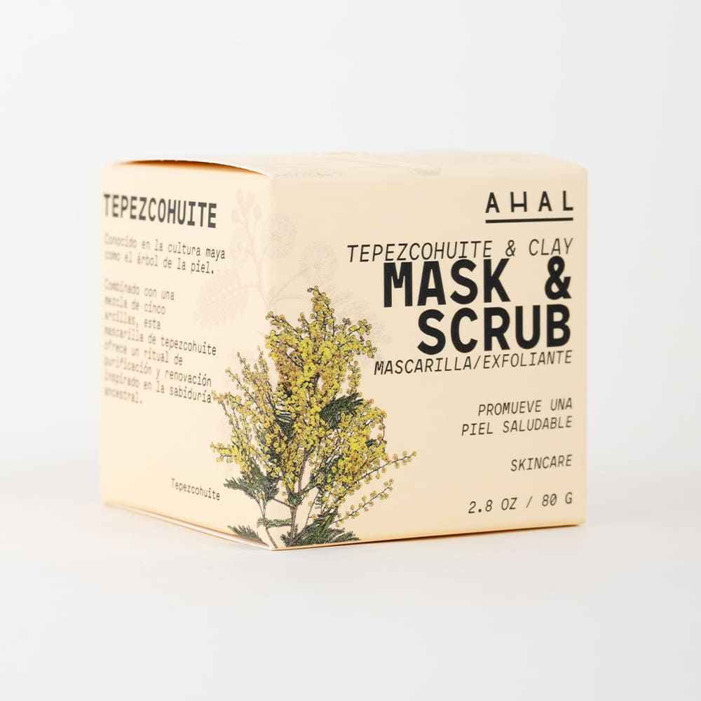 TEPEZCOHUITE & CLAY MASK & SCRUB (MASCARILLA FACIAL)